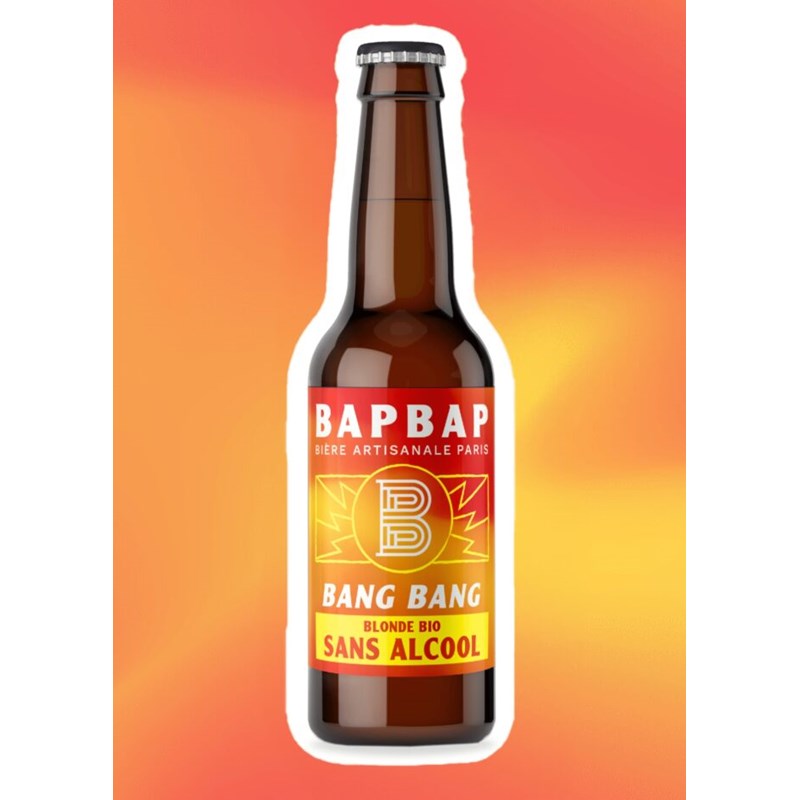 Bapbap - bière bio blonde sans alcool - bangbang - 33cl - 0,3%