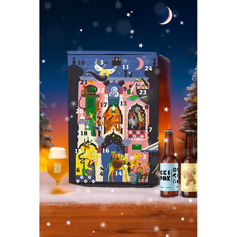 Calendrier de l'avent 24 bières artisanales - les milles et unes bières