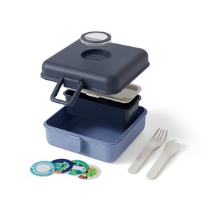 Boite à sandwich enfant 850ml bleu