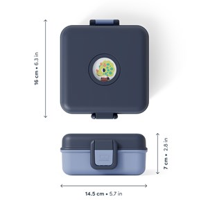 Boite à sandwich enfant 850ml bleu