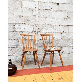 Alma, la paire de chaises en bois n°729