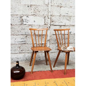 Alma, la paire de chaises en bois n°729