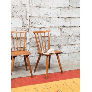Alma, la paire de chaises en bois n°729