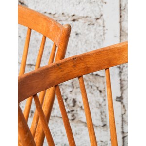 Alma, la paire de chaises en bois n°734