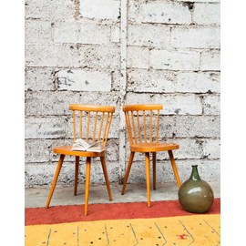 Paire de chaises style baumann n°730