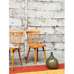 Paire de chaises style baumann n°730