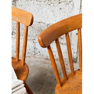 Alma, la paire de chaises en bois n°736