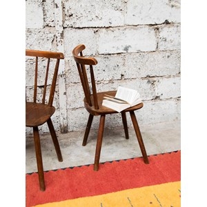 Alma, la paire de chaises en bois n°731