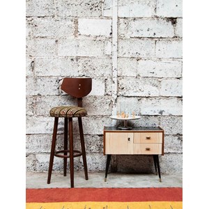 Gaston, le tabouret de bar fleuri n°102