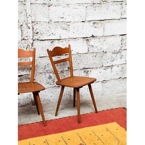 Alma, la paire de chaises en bois n°733