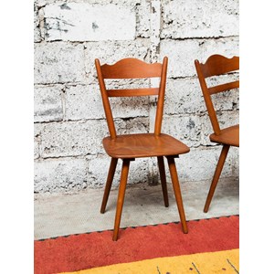 Alma, la paire de chaises en bois n°733