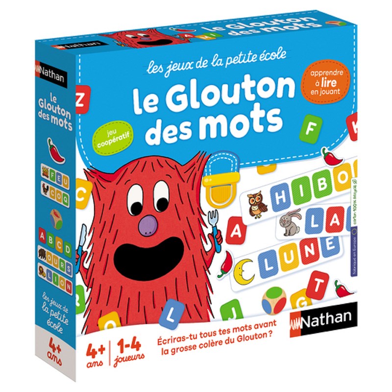 Jeu educatif le glouton des mots