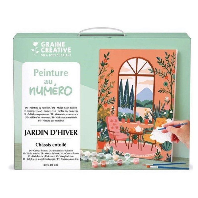 Peinture au numero - jardin d hiver
