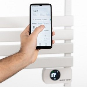 Porte-serviettes (blanc) - connecté