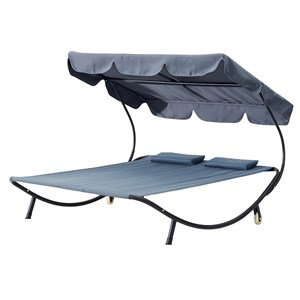 Aloha transat avec pare-soleil 2 personnes gris