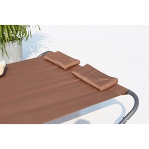 Coachella transat à bascule 2 personnes chocolat