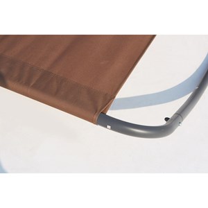 Coachella transat à bascule 2 personnes chocolat