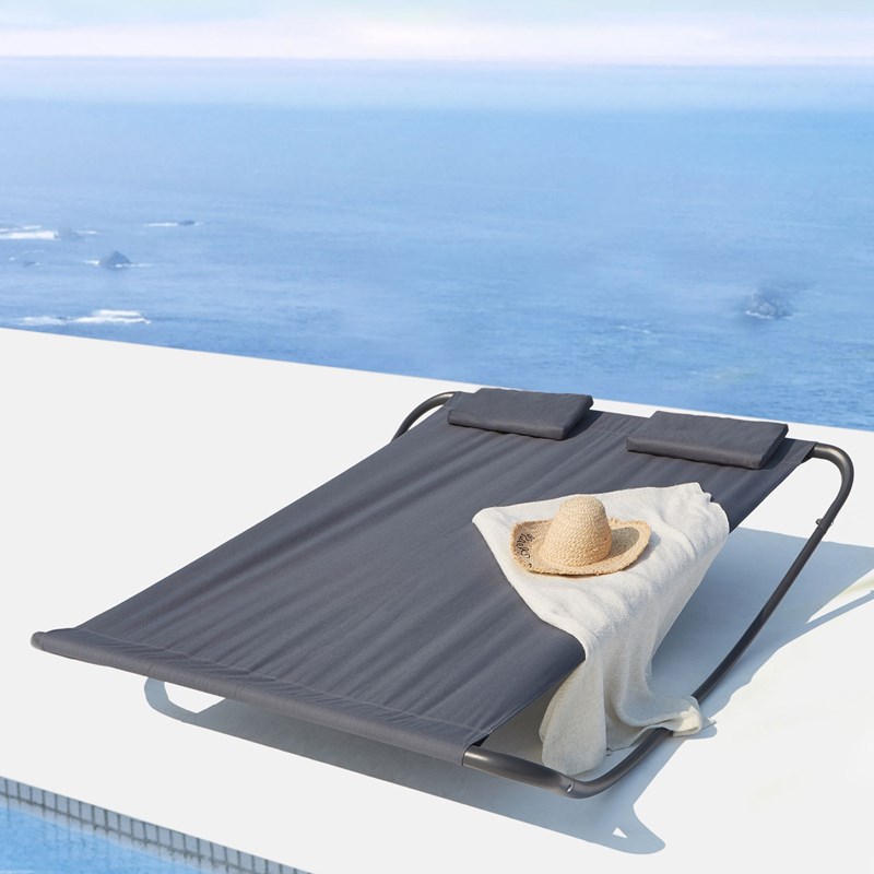 Coachella transat à bascule 2 personnes gris