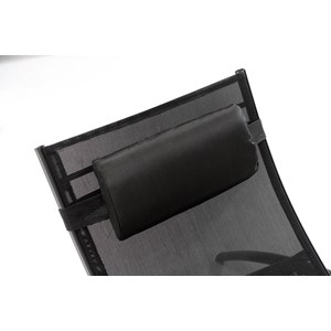 Limea lot de 2 transats ajustables avec pieds en acier noir
