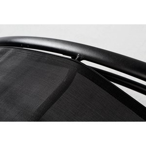 Limea lot de 2 transats ajustables avec pieds en acier noir