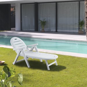 Caiman bain de soleil blanc