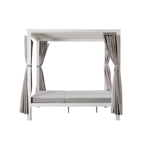 Cordoue lit de jardin 2 places gris