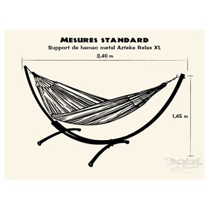 Support hamac azteka relax azur xxl