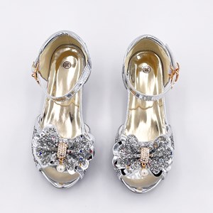 Chaussures de princesse à talon argent