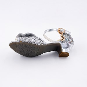 Chaussures de princesse à talon argent