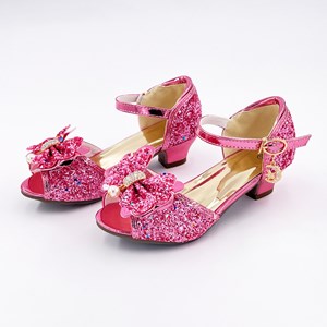 Chaussures de princesse à talon rose 33
