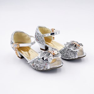 Chaussures de princesse à talon argent