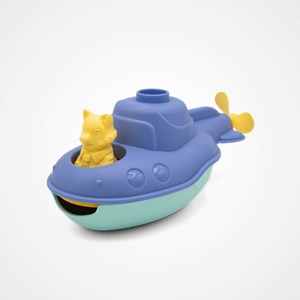 Jouet de bain made in france en matière recyclée sous-marin de mr renard