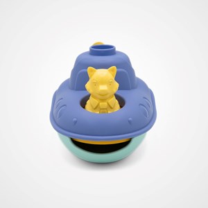 Jouet de bain made in france en matière recyclée sous-marin de mr renard