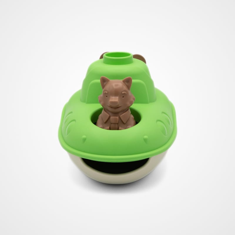 Jouet de bain made in france en matière recyclée sous-marin de mr renard (Le Jouet Simple) - Image 3