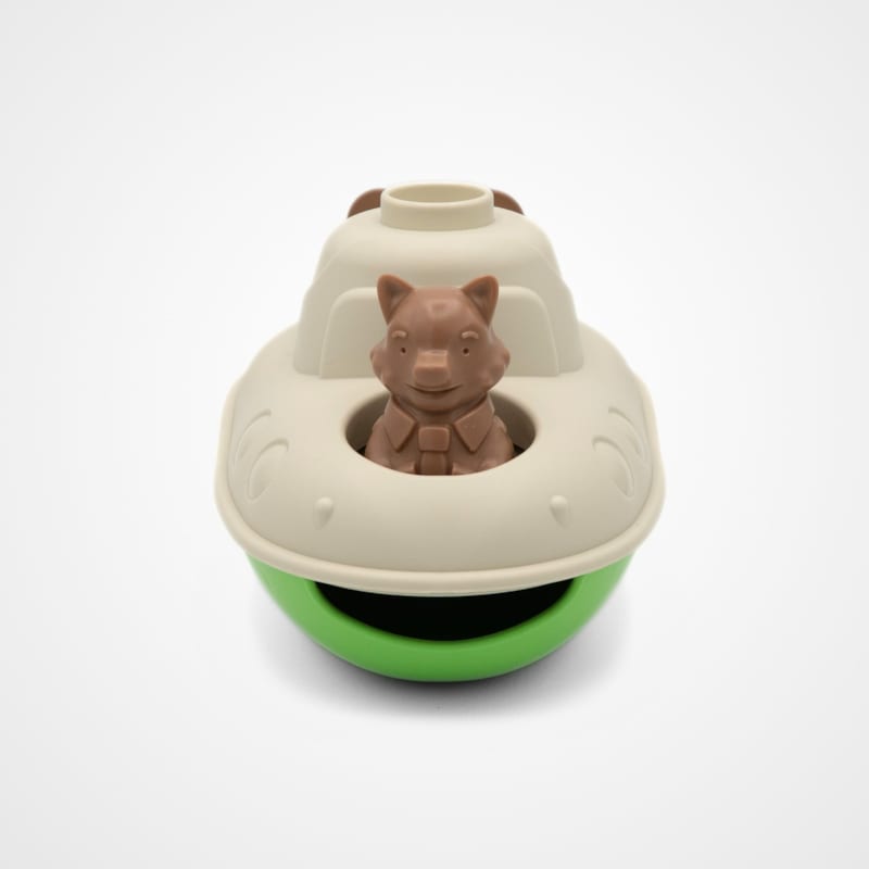 Jouet de bain made in france en matière recyclée sous-marin de mr renard (Le Jouet Simple) - Image 3