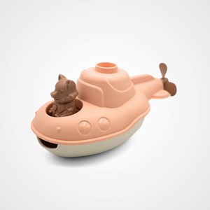 Jouet de bain made in france en matière recyclée sous-marin de mr renard