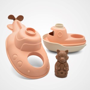 Jouet de bain made in france en matière recyclée sous-marin de mr renard