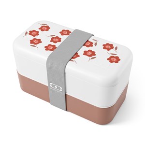 Set repas lunch box rectangle 1l poppy