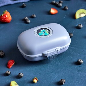 Set repas goûter enfants bleu vert