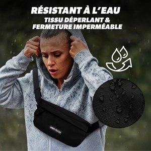Sac banane noir 4 l - résistant à l'eau