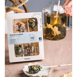 4 bouquets à infuser bio horae - coffret infusions bio