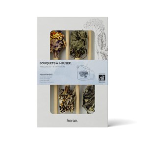 4 bouquets à infuser bio horae - coffret infusions bio