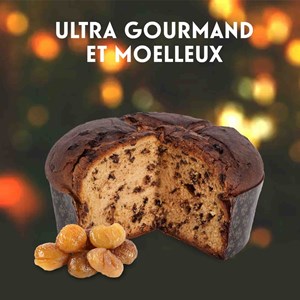 Panettone artisanal aux marrons glacés 750g vergani