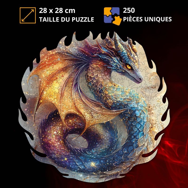 Dragon céleste - puzzle en bois