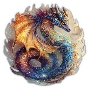 Dragon céleste - puzzle en bois