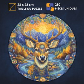 Cerf des bois- puzzle en bois