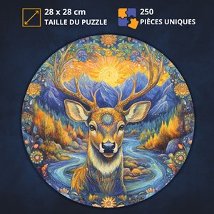 Cerf des bois- puzzle en bois