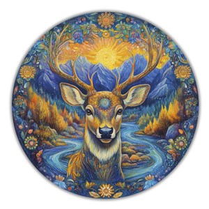 Cerf des bois- puzzle en bois