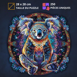 Koala mandala- puzzle en bois