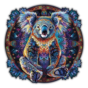 Koala mandala- puzzle en bois